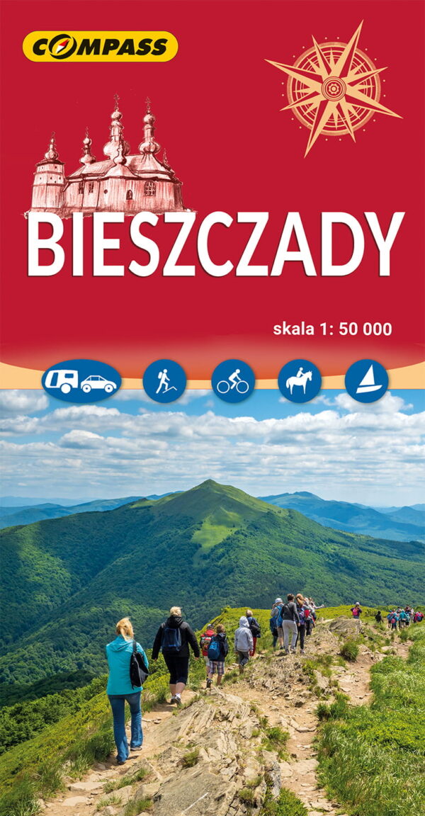 Bieszczady - mapa turystyczna Compass